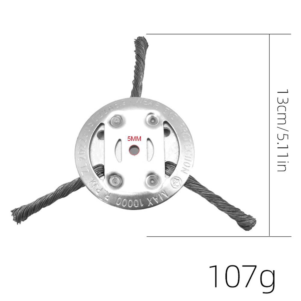 

Стальная проволочная прополочная щетка Прополочный диск Прополочная головка из витой проволоки Проволочная прополочная щетка для газонокосилки 6 8 Газонокосилка с витой проволокой