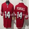 Camiseta Replica de Hombre NFL San Francisco 49ers George Kittle 85 Deebo Samuel 19 Nick Bosa 97 Mezcla de Algodón Uniforme de Fútbol