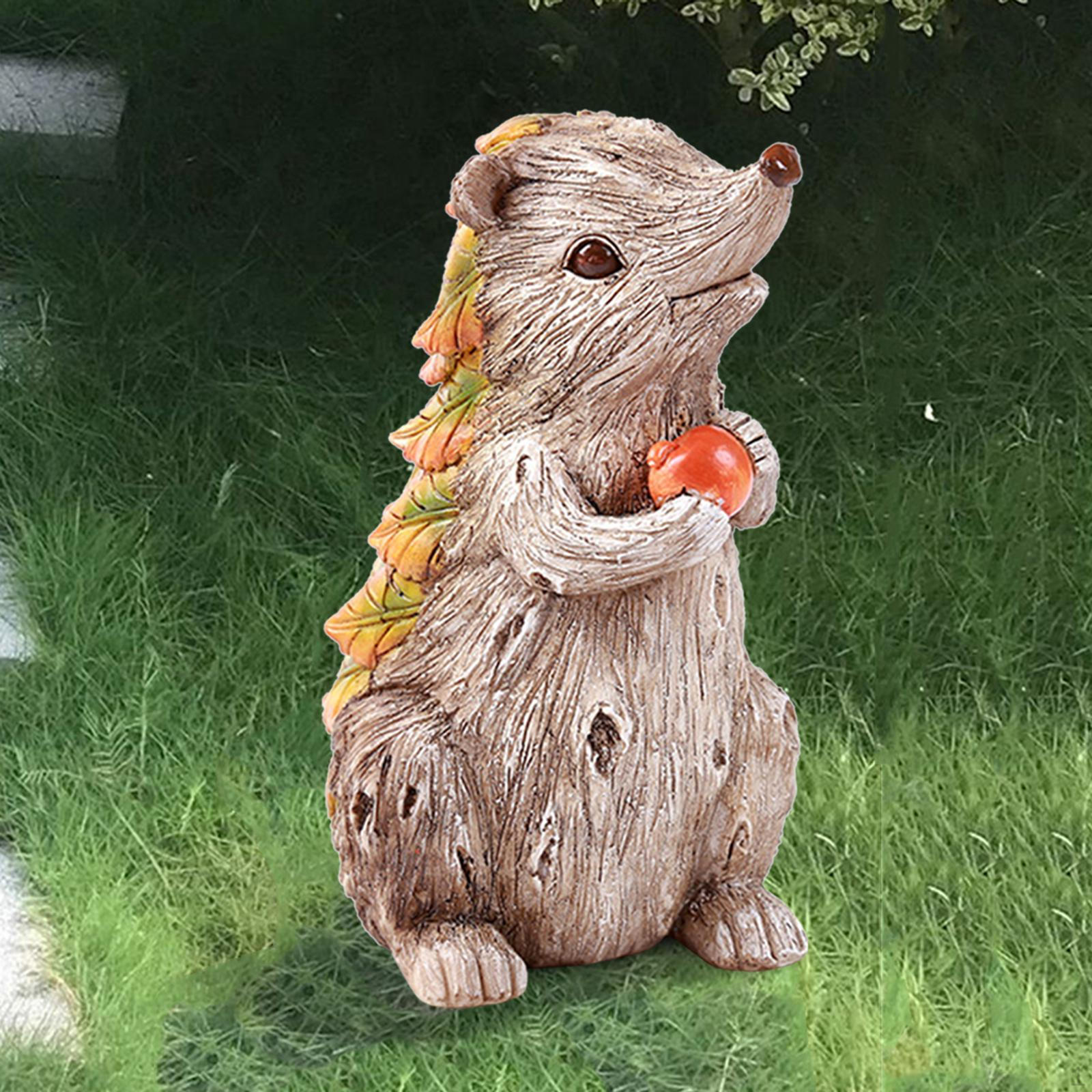 

Cute Small Hedgehog Ornament Garden Decoration Figurine Sculpture Photo Prop Crafts Statue Resin