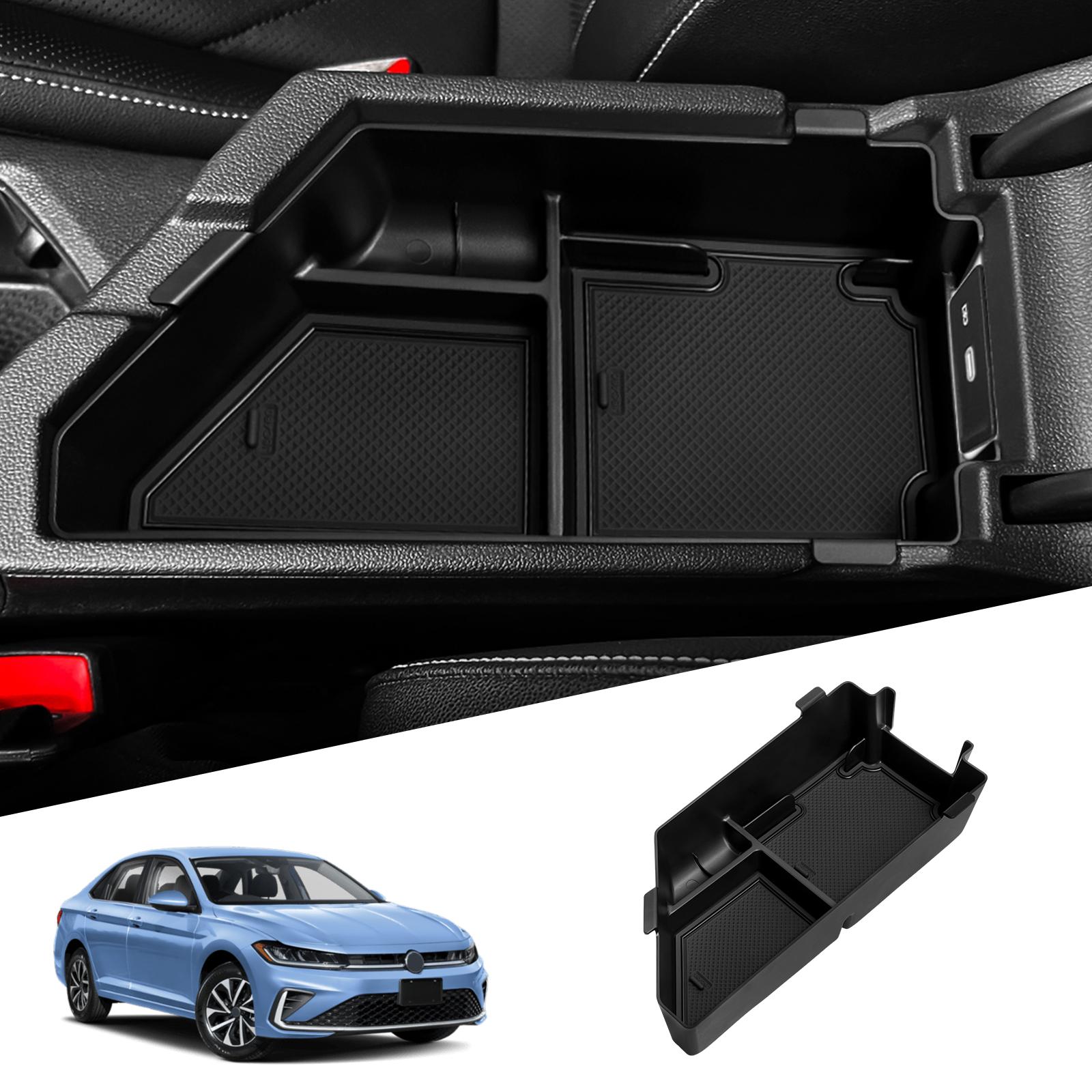 

для Volkswagen VW Jetta 2020-2025 Подлокотник центральной консоли Ящик для хранения Органайзер Полка для хранения Аксессуары для интерьера автомобиля Черный