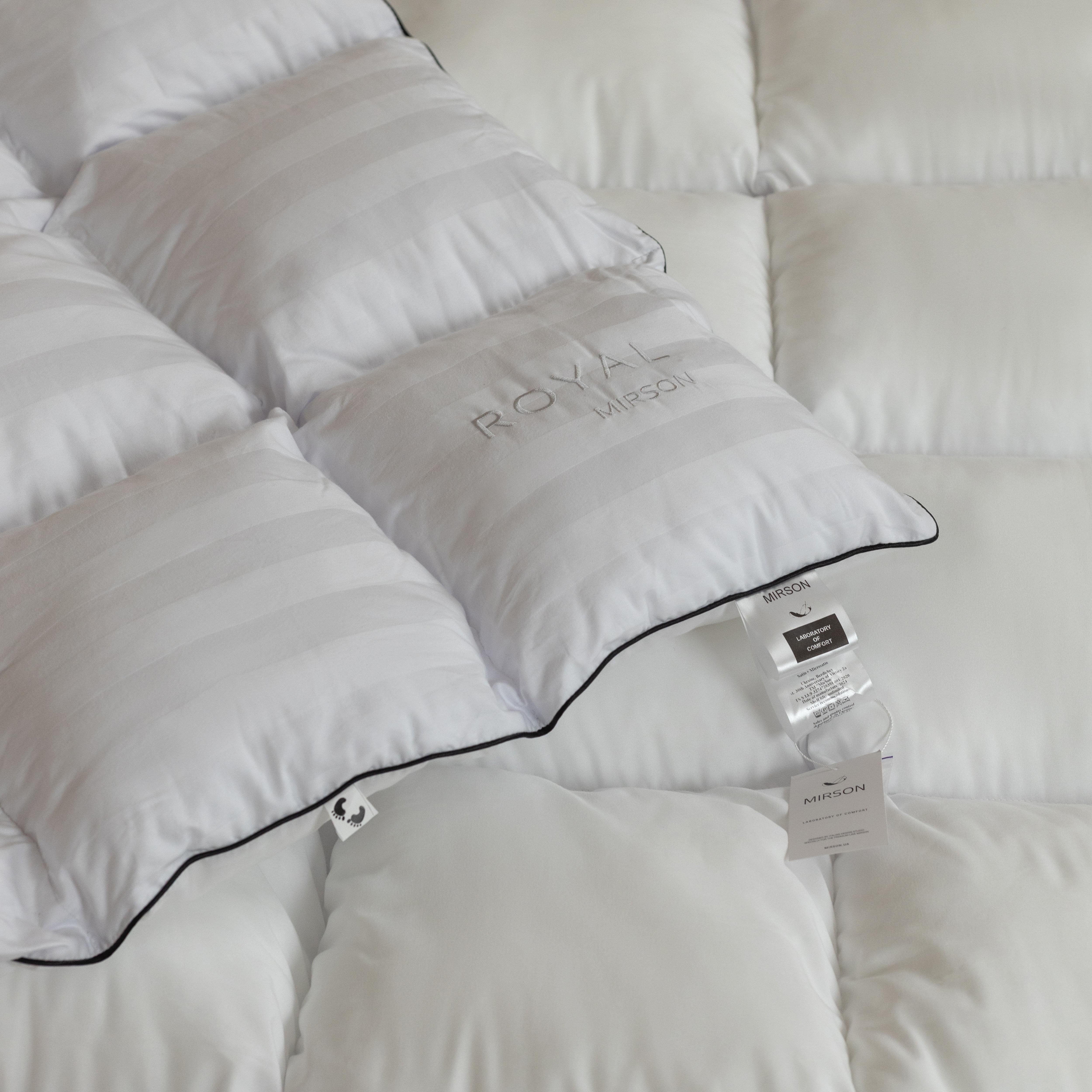 

Пухова ковдра Royal Pearl №033 — 90% пух, 10% перо, Fill Power 650, Всесезонна. 135*200 білий