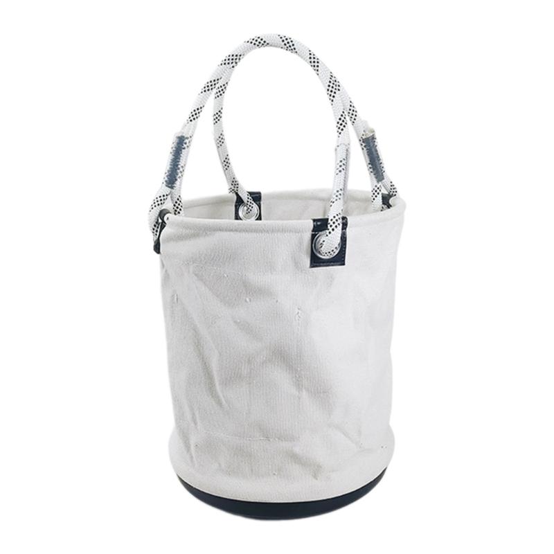 

Canvas Bucket Wide Opening Straight Wall Tool Bucket Canvas Bucket Tool Bag Foldable Canvas Bucket for Outdoor белый