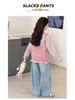 Adorable Girls' Spring Vest & Shirt 3-Piece Set - Korean Style for Older Children