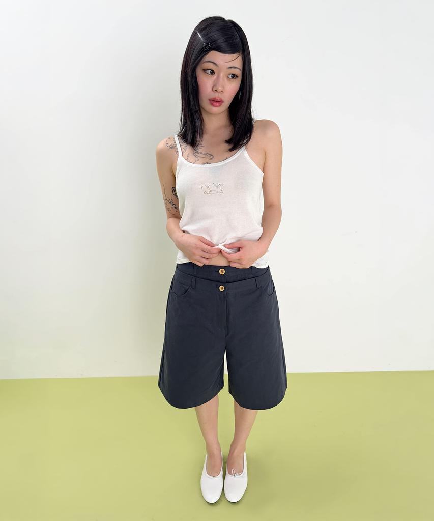 Nihi Double Belt Half Shorts (Navy)