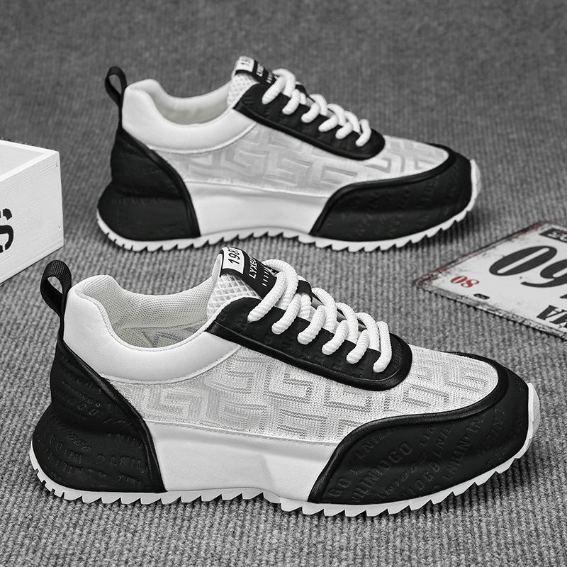 Men's Shoes 2025 Summer New Bag Bottom Breathable Mesh Shoes Non-slip Wear-resistant Fashion Casual Shoes Men's Sports Shoes