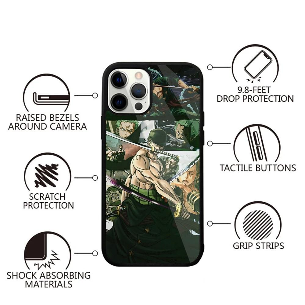 

R-RoronoaES Z-Zoro Phone Case For iPhone 16,15,14,13,12,11,Plus,Pro,Max,Mini Magsafe Magnetic Wireless Charging iPhone15promax