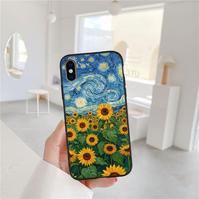 PP59 Starry Night Van Gogh Painting Phone Case for Xiaomi Poco C40 C50 C51 C55 C65 C71 C75 F3 F5 F6 F7 M2 M3 Pro Ultra