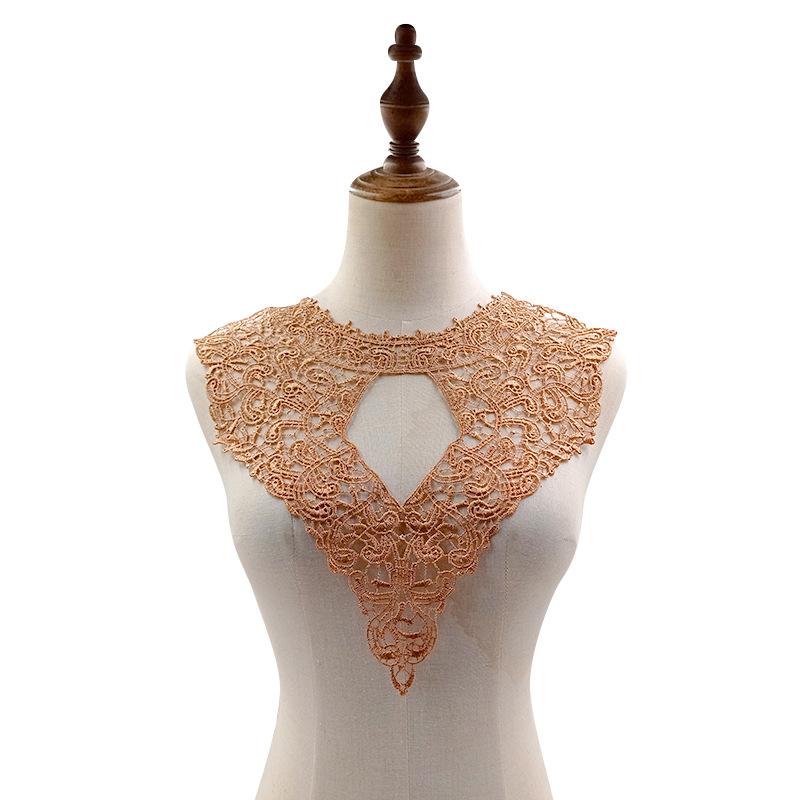 Water Soluble Lace, Embroidery, Polyester Silk, Corsage, Collar, Embroidery Collar, Fake Collar, Back Collar, Chest Opening.