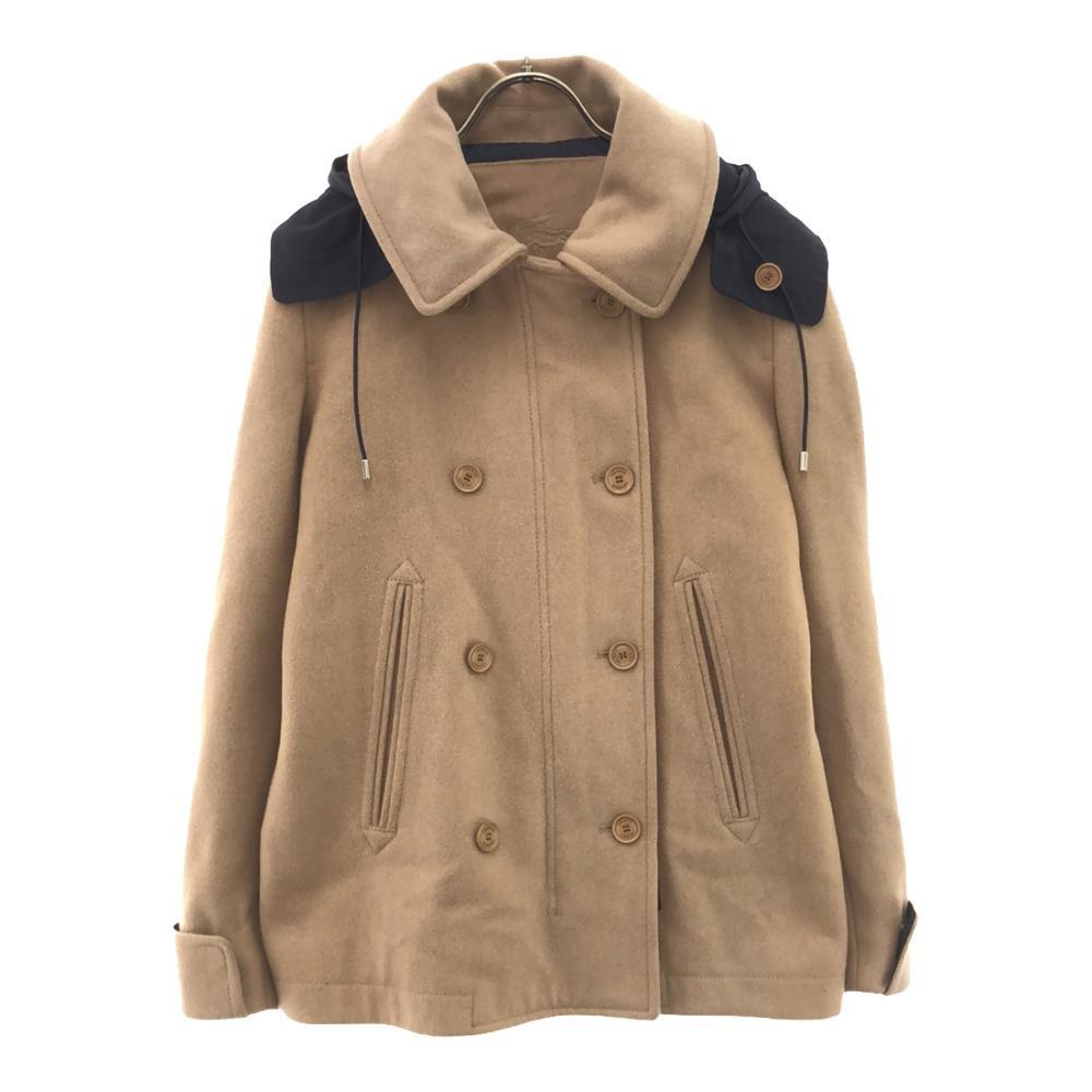 

Lacoste Длинное двубортное пальто из смесовой шерсти 38 бежевое Женское Б/у