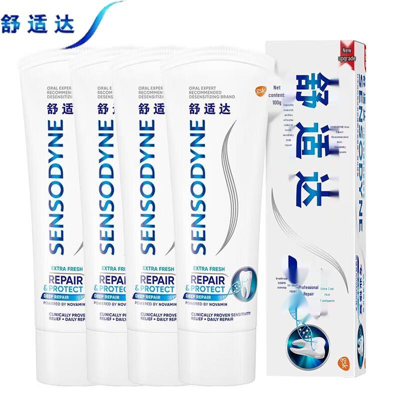 Sensodyne Professional Repair Cooling Mint Toothpaste 4-Pack