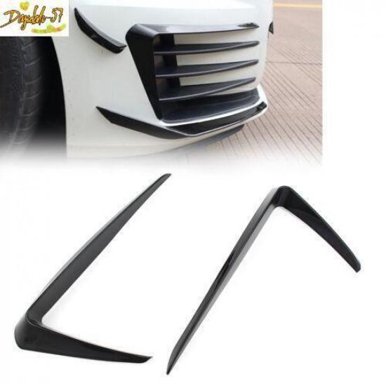 Glossy Black Front Bumper Fog Light Lamp Cover Trim For VW Golf 7 GTI 2013-2016