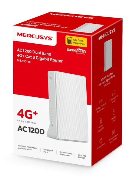 Mercusys Mb230-4g Wi-fi 5 Ac1200 Router