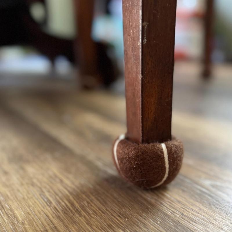 4Pcs Tennis Balls Chair Table Leg Floor Protective Pad Table Legs Sleeves Nonslip Stool Leg Protector Enduring