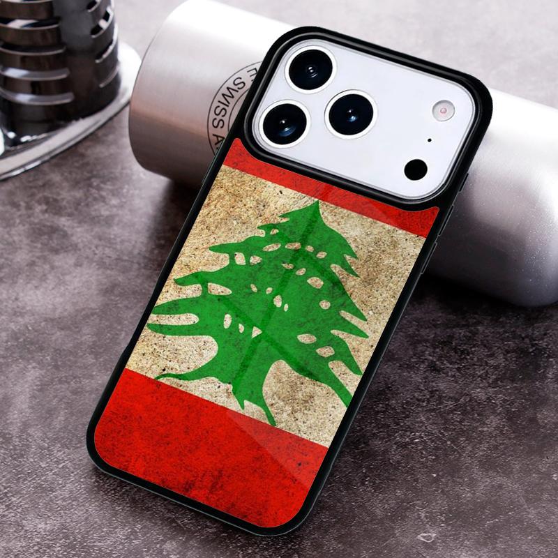 Coque de téléphone Drapeau du Liban pour iPhone 17 16 15 Pro Max Air 14 13 12 11 Plus Housse Capa antichoc