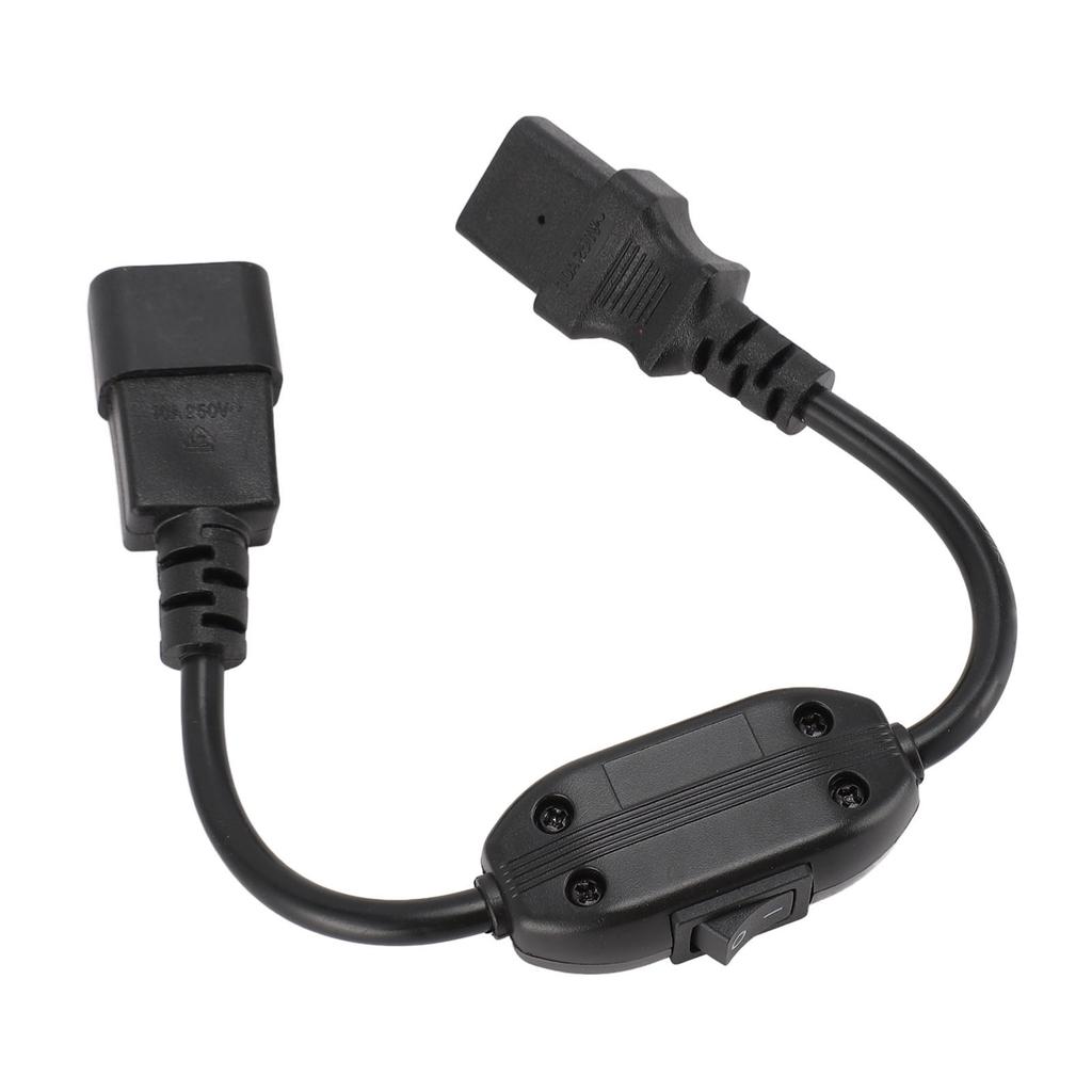 Power Extension Cable Switch IEC320 C14 Male To C13 Female 0.3 Meter Adapter Cable Power Supply Cord for Laptop Lamp