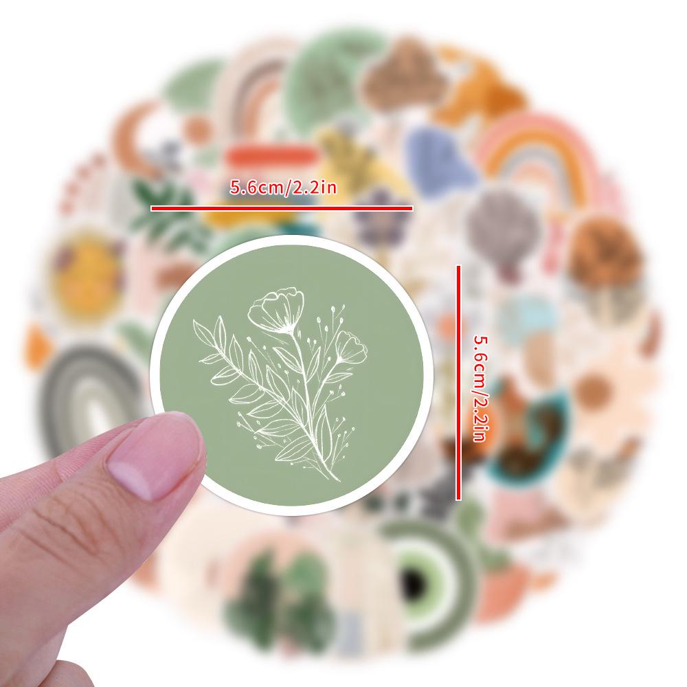 110 Bohemian Graffiti Stickers: Trendy Waterproof Decor for Water Bottles & Suitcases