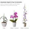32.6cm 6 Set Plant Supports for Indoor Plants, Orchid, Rose Flower(Green)