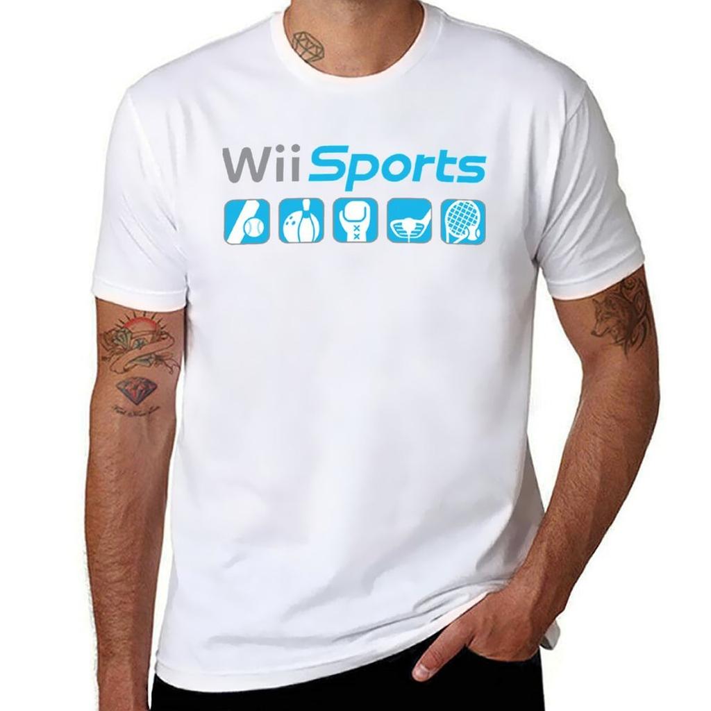 T-shirt Wii Sports t-shirt di cotone t-shirt da uomo t-shirt per uomo grafica vintage