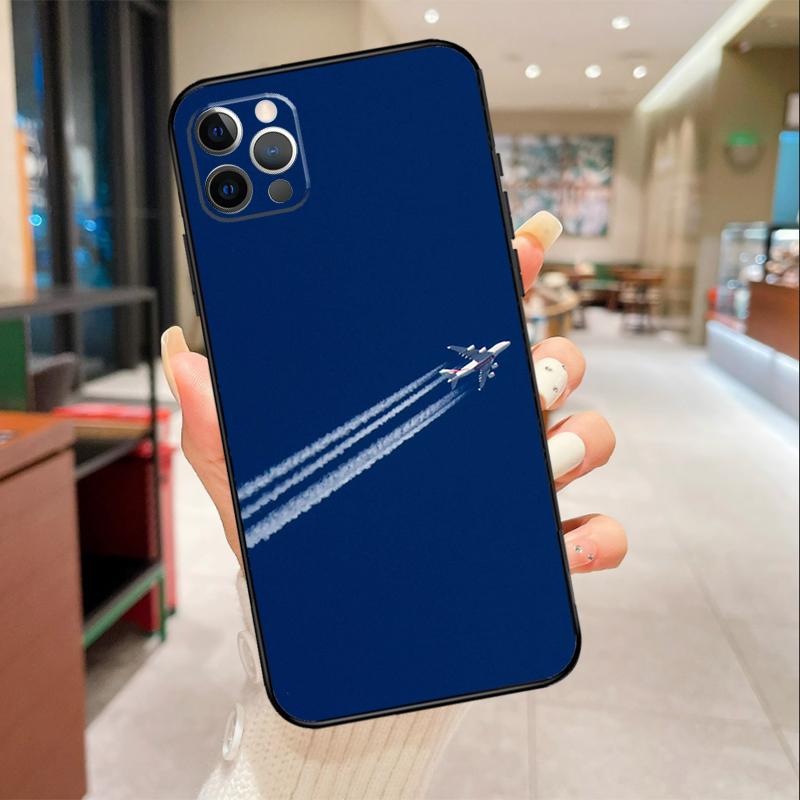 Airplane Plane Aircraft Phone Case For iPhone 17 Air 16 15 13 11 12 14 Pro Max mini 15 16 Plus 16e Protective Cover
