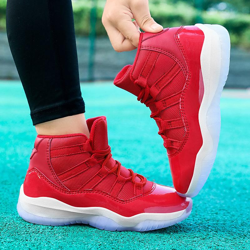 Boys' sports shoes 2025 spring and autumn new children's shoes non-slip aj boys basketball shoes medium and older children's running shoes