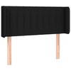 3123450 vidaXL LED Headboard Black 83x16x78-88 Cm Fabric