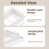 Space-Saving Dishwashing Towel Holder Self-Draining Towel Storage Rack  Bathroom Organizer