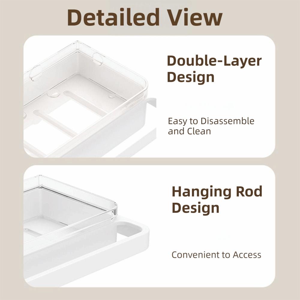 Space-Saving Dishwashing Towel Holder Self-Draining Towel Storage Rack Bathroom Organizer