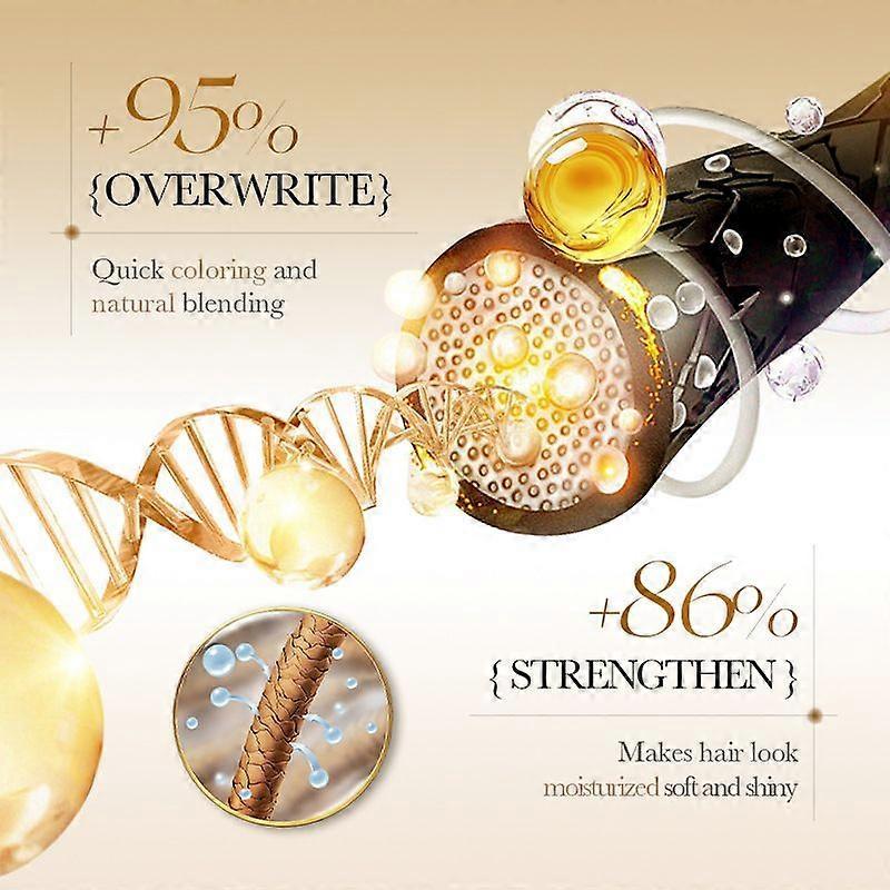 10 PCS Hair Dye Shampoo, Instant Hair Dye Shampoo for Men Women - Simple To Use - Semi-Permanent Hair Dyer - Natural Ingredients Hair Color Shampoo