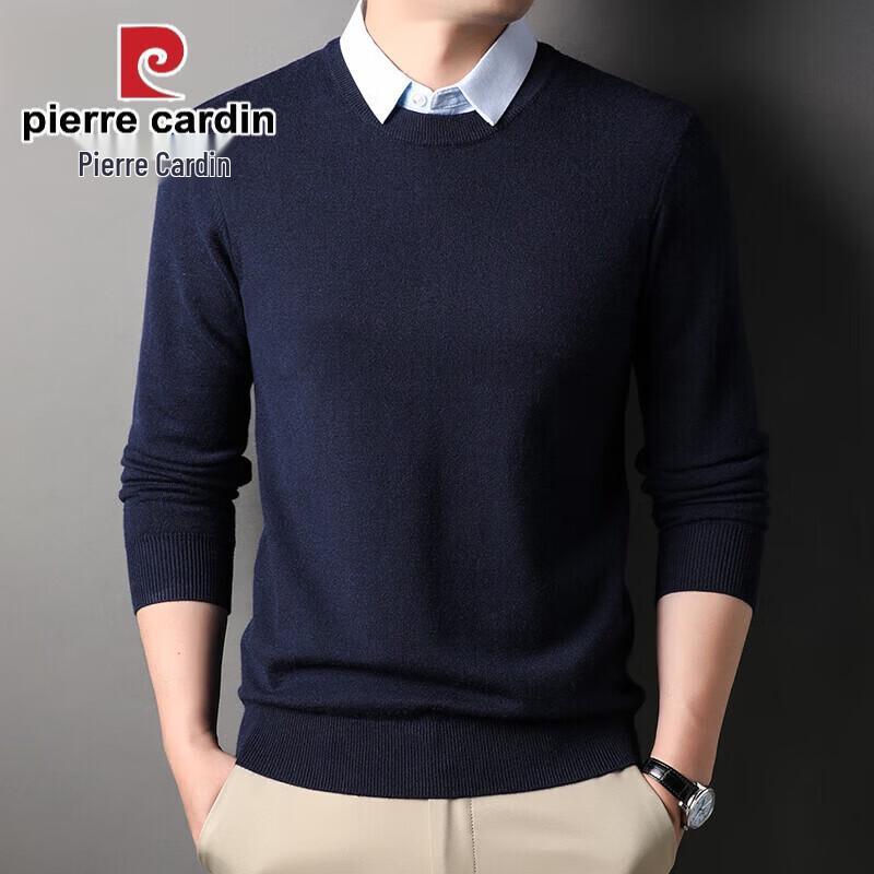 Pierre Cardin Men's Faux-Layer Knitted Pullover Shirt