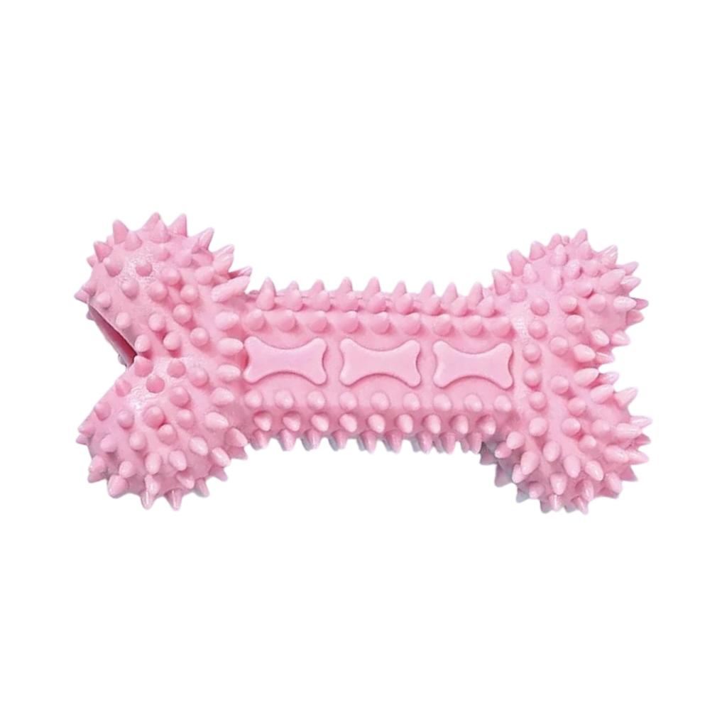 Durable Dog Chew Toy Bone Shape with Textured Surface for Dental Health and Interactive Play Suitable for Aggressive Chewers