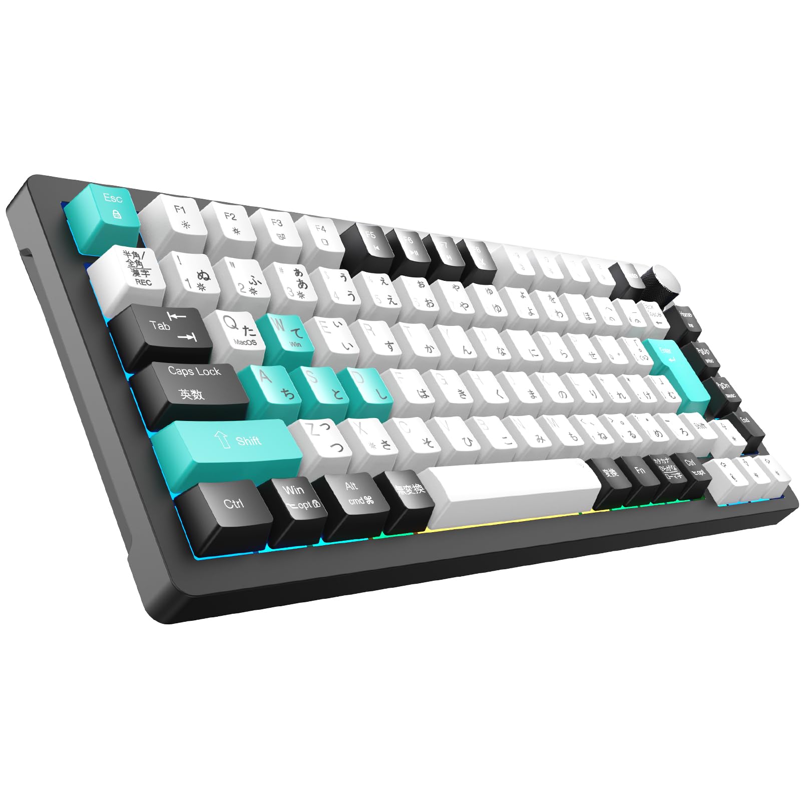 

Gaming Keyboard 2025 Industry First Japanese JIS Layout Integrated Kana Printing Compact Mechanical Keyboard Gasket Axis 40g Pressing Pressure PBT білий