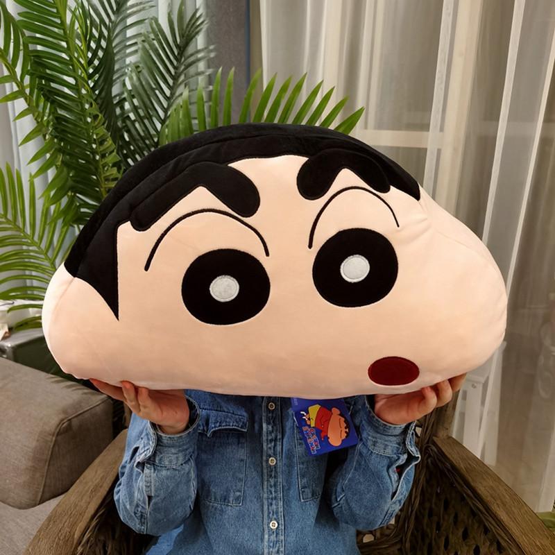 Plush Shinchan Crayon Car Pillow With Pp Cotton For Vehicle Interior Decor