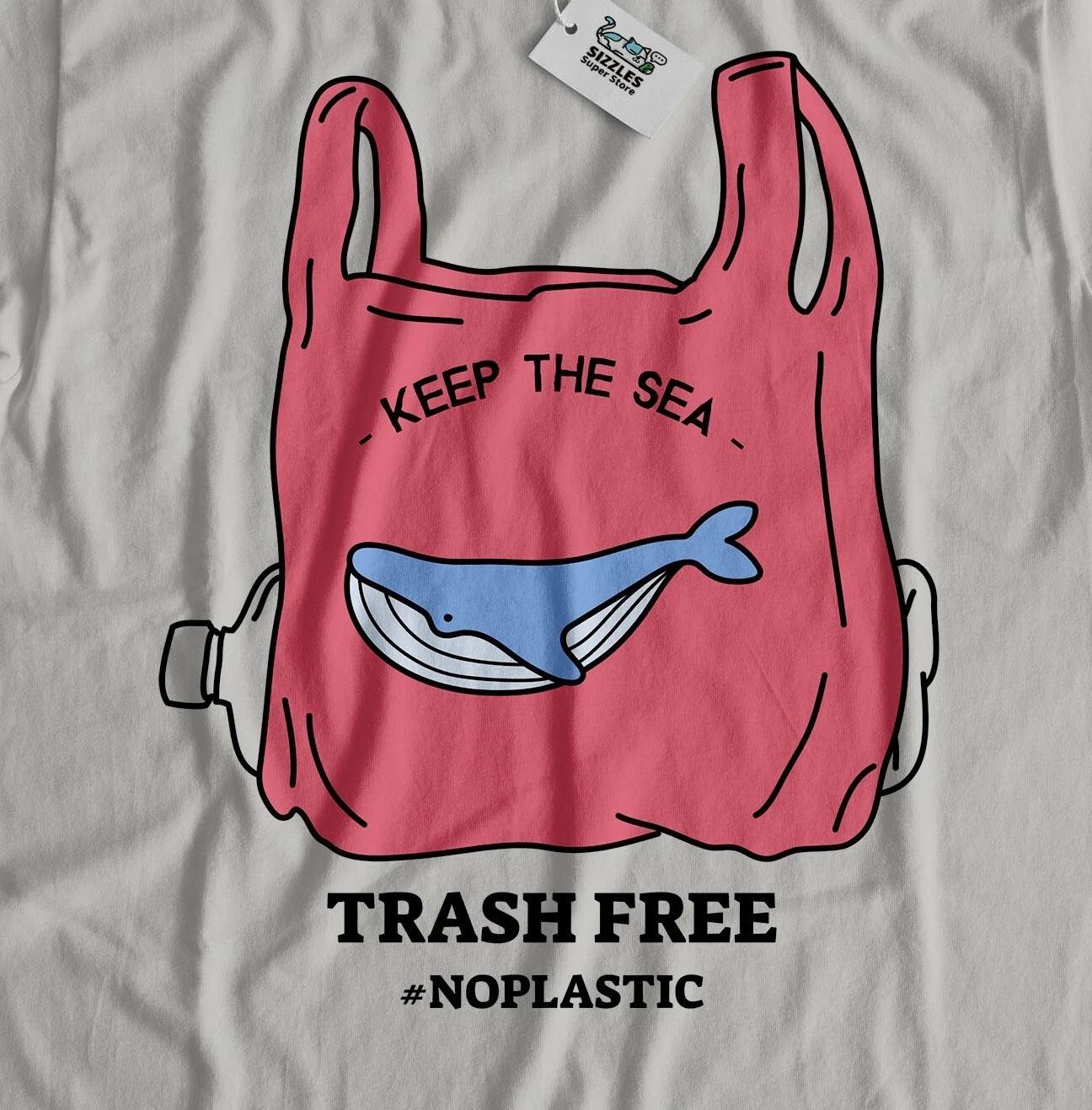 

Clean Up The Sea From Plastic! Unisex Recycle T-Shirt Save The Sea And Whales 4XL