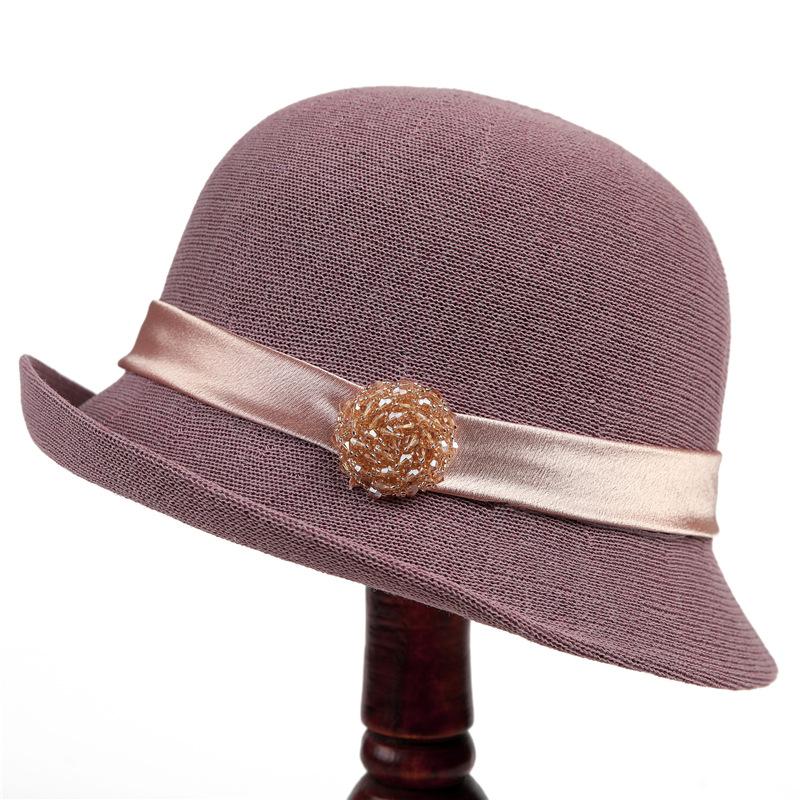 Hat Women'S Summer British Top Hat Breathable Sun Hat Rivet Jazz Hat Men'S Trend Straw Top Hat
