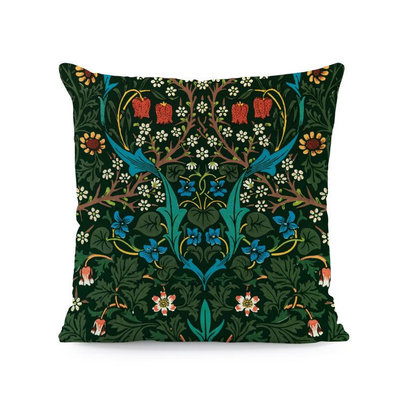 Home Decor Colorful Floral Patterns Pillow Covers for Home Pattern Cushion Cover Suitable for Sofa Bedroom Car Pillow Cover