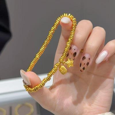 Vintage Gold Nafu Stern Verwicklung Armband Damen Neu Chinesischer Stil Gebrochen Wenige Taels Einfaches Armband Charge