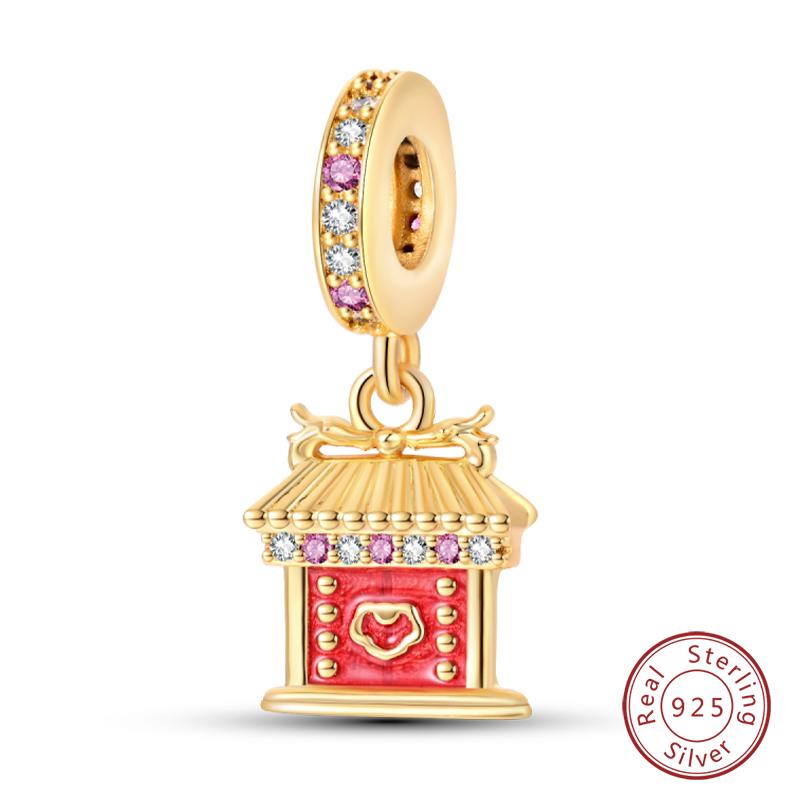 New Copper New Year Series Lucky Cat God Of Wealth Lion Dance Pendants Charms Beads Fit Diy Bracelets Jewelry Gift