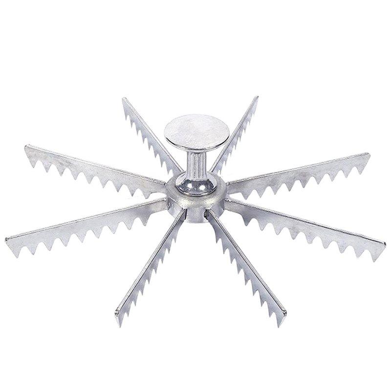 ABBP-Alloy Pizza Cutter Gear Mechanism-Guideline Portion Divider For Even, Slicing In 6, 8, 10 Inch Options