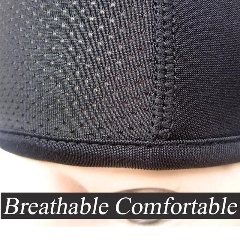 Motorcycle Cycling Cap Quick Dry Breathable Moisture Wicking Under Helmet Beanie Inner Lined Dome Sport Cap Motor Accessories
