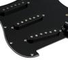 FLEOR Alnico 5 Prewired Strat Pickguard for Electric Guitar with 3 Single-Coil Pickups - Black