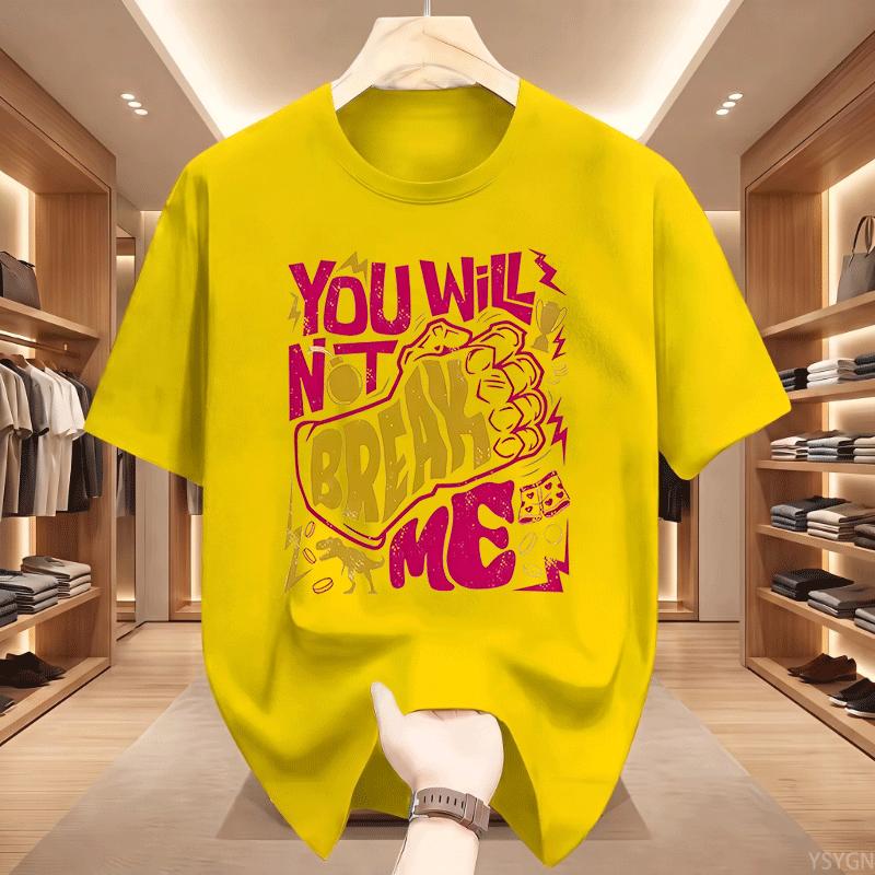 You Will Not Break Me Tshirt Unisex Unisex Dungeon Crawler Carl Dnd Book Tshirt Casual Round Neck Printed Tshirts Streetwear