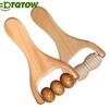 2Pcs Wooden Massage Rollers - Wood Therapy Massage Tools Neck Roller Massager Wooden Trigger Point Roller Massager Muscle Roller