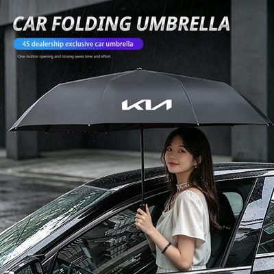 Auto Faltbarer Regenschirm Auto Reise Sonnenschirm Zubehör Für KIA K3 Sportage Carnival K5 Seltos Pegas KX1 EV5 Sonet EV6 K4 EV3