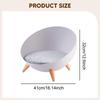 Elevated Cat Bed Stool for Indoor Cats Creative Cat Supplies Round Nordic Hemispherical Sofa Chair with Removable Cushion