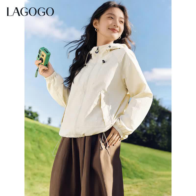 LAGOGO Dopamine UV Protection Hooded Jacket for Women M