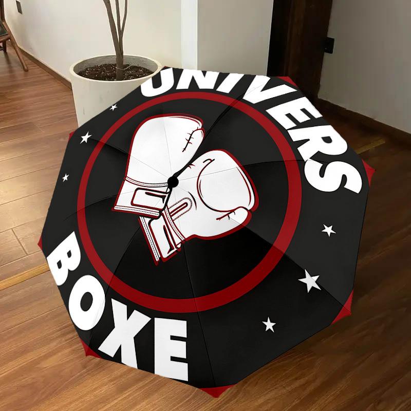 1PC UNIVERS BOXE Umbrella-8-Rib Reinforced, Automatic Open, Lightweight & Durable, Cute Fashion Accessory for Outdoor, Beach, or Casual Use, Beach Umb