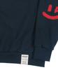 GRAVER [Unisex] Elbow Spray Smile Drawing Sweatshirt_Navy