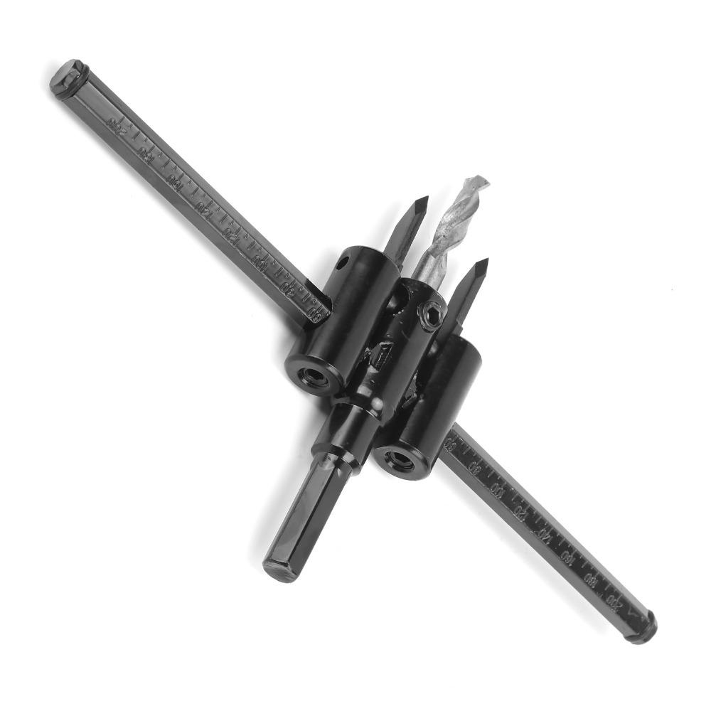 Aircraft Type Twist Bit Adjustable Hole Saw Woodworking Drill Tool For Drywall
