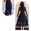 Fashionable Long Sleeve Dress Women V Neck Plus Size Flowy High Waist Elegant Spring Autumn Style