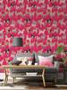 Pink Dogs Vinyl Peel And Stick Wallpaper Waterproof Self Adhesive Wall Cabinet Sticker Chic Animal Cute Kid Room Wall Decoration